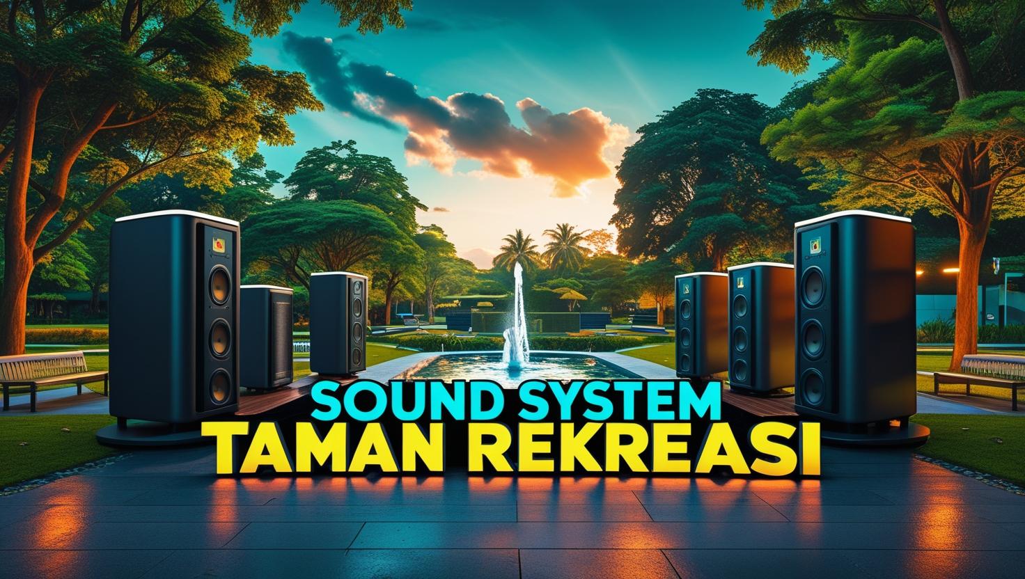 Sound System Taman Rekreasi - Audio Imersif Outdoor | INDOPROAV.ID