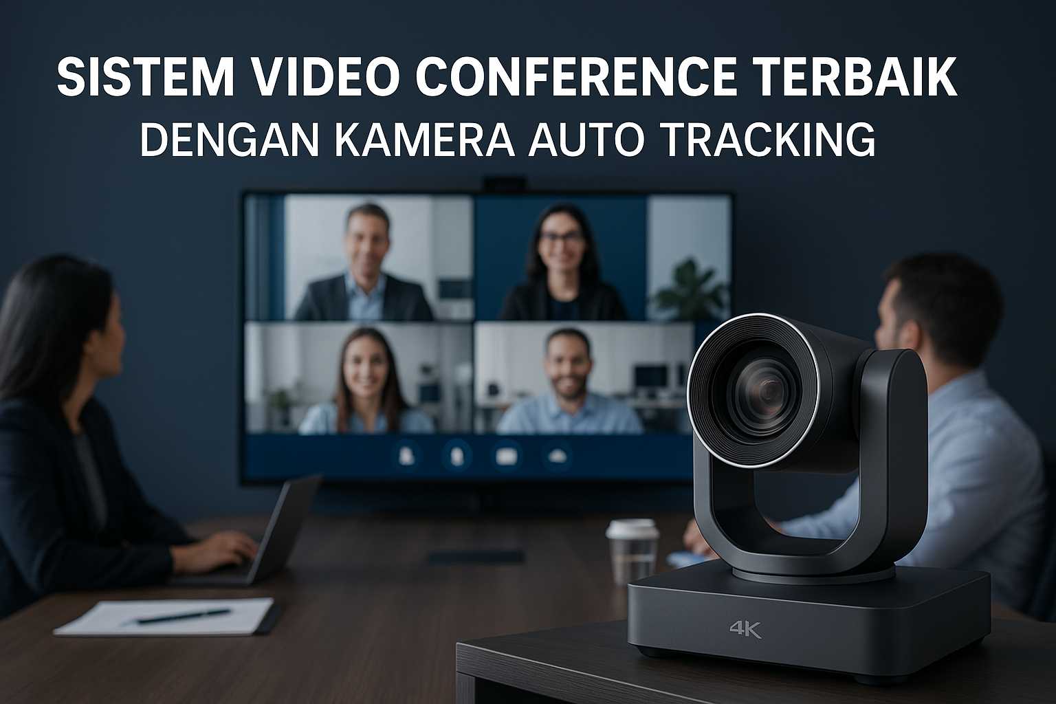 Sistem Video Conference 4K dengan Kamera Auto Tracking