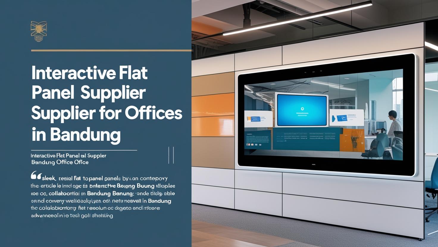 Supplier Interactive Flat Panel Untuk Kantor Di Bandung