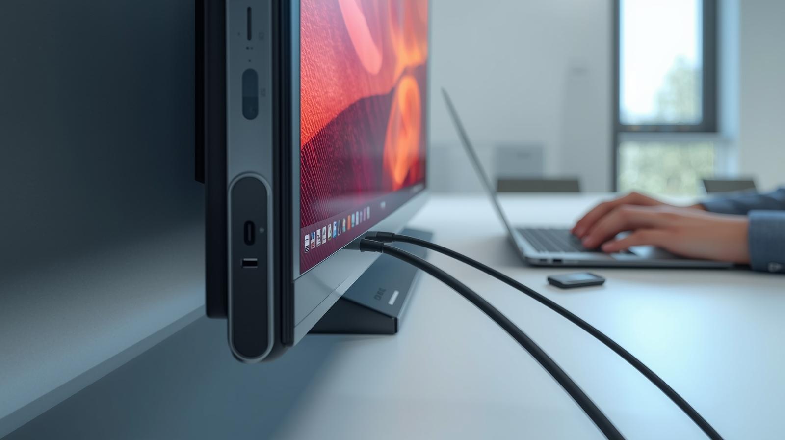 Fungsi Port USB-C dan HDMI pada Interactive Flat Panel