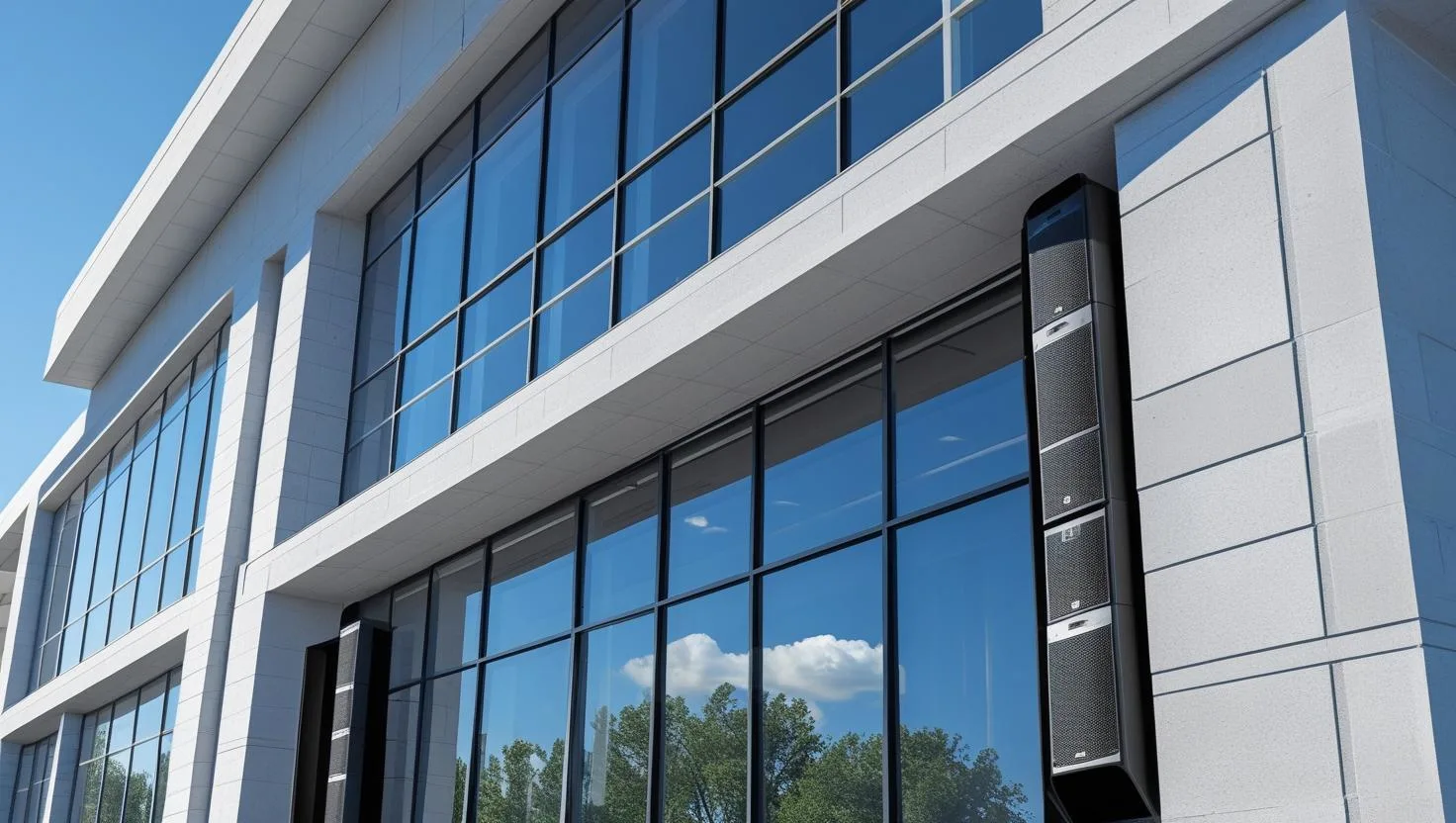 Sound System Fasad Gedung - Audio Outdoor Profesional | INDOPROAV.ID