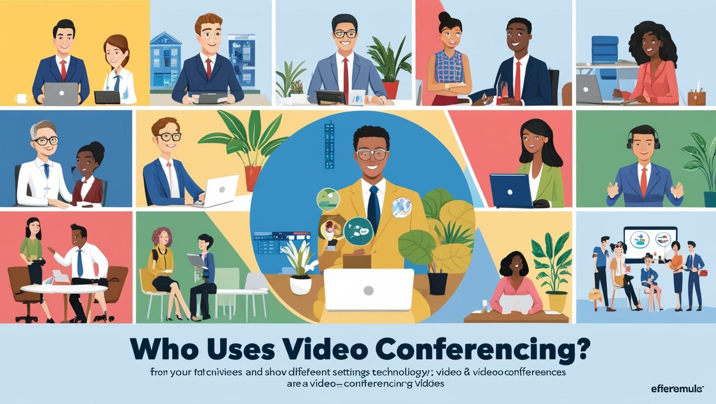 Siapa saja yang menggunakan video conference?