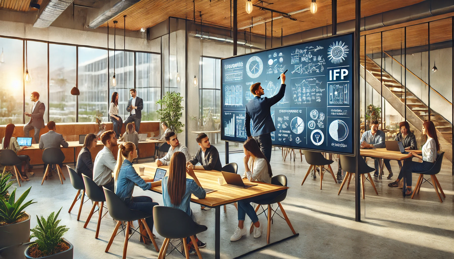 Interactive Flat Panel untuk Coworking Space